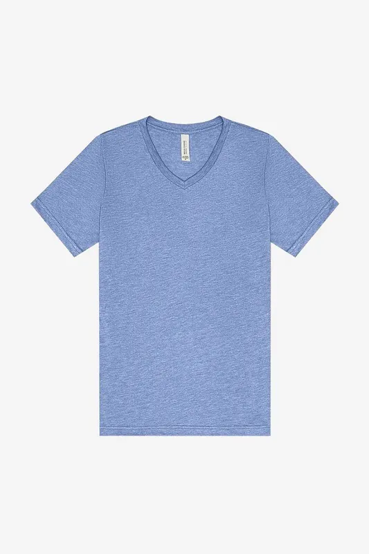 Unisex Triblend Short Sleeve V-Neck Tee