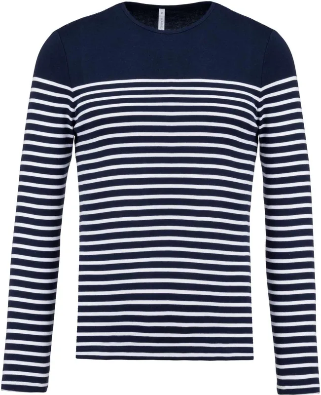 Men’s Long-Sleeved Breton Stripe Top