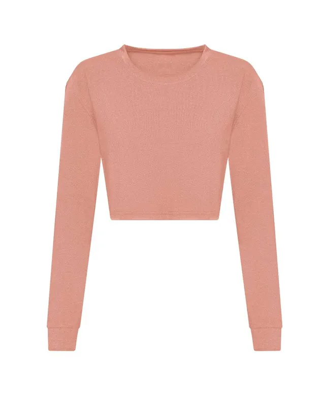 Women's L S Cropped T