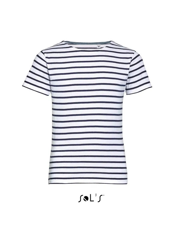 Sol's Miles Kids' - Round Neck Striped T-Shirt