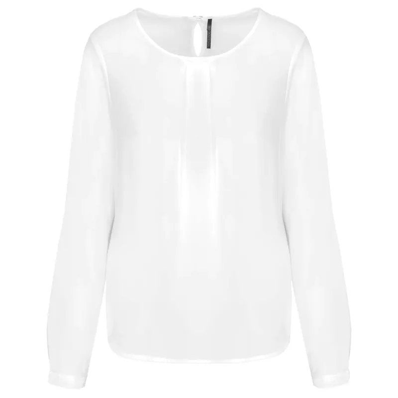 Ladies' Long-Sleeved Crepe Blouse