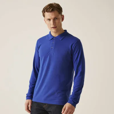 Pro 65 35 Long Sleeve Polo Shirt