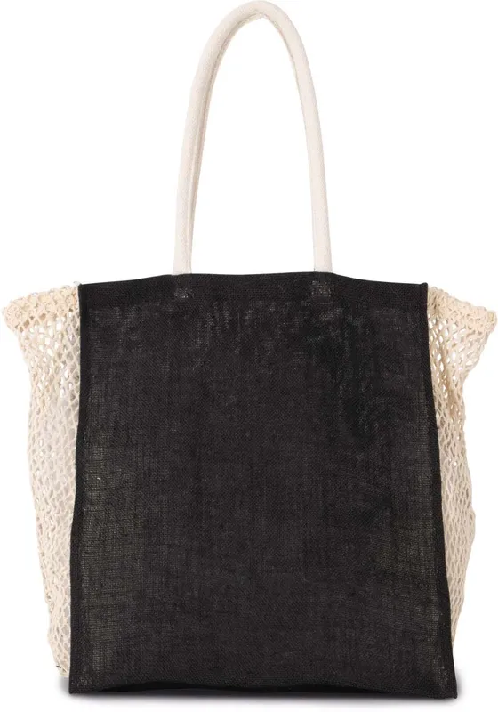 Shopping Bag With Mesh Gusset