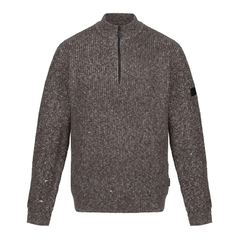 Solomon Zip-Neck Knitted Pullover